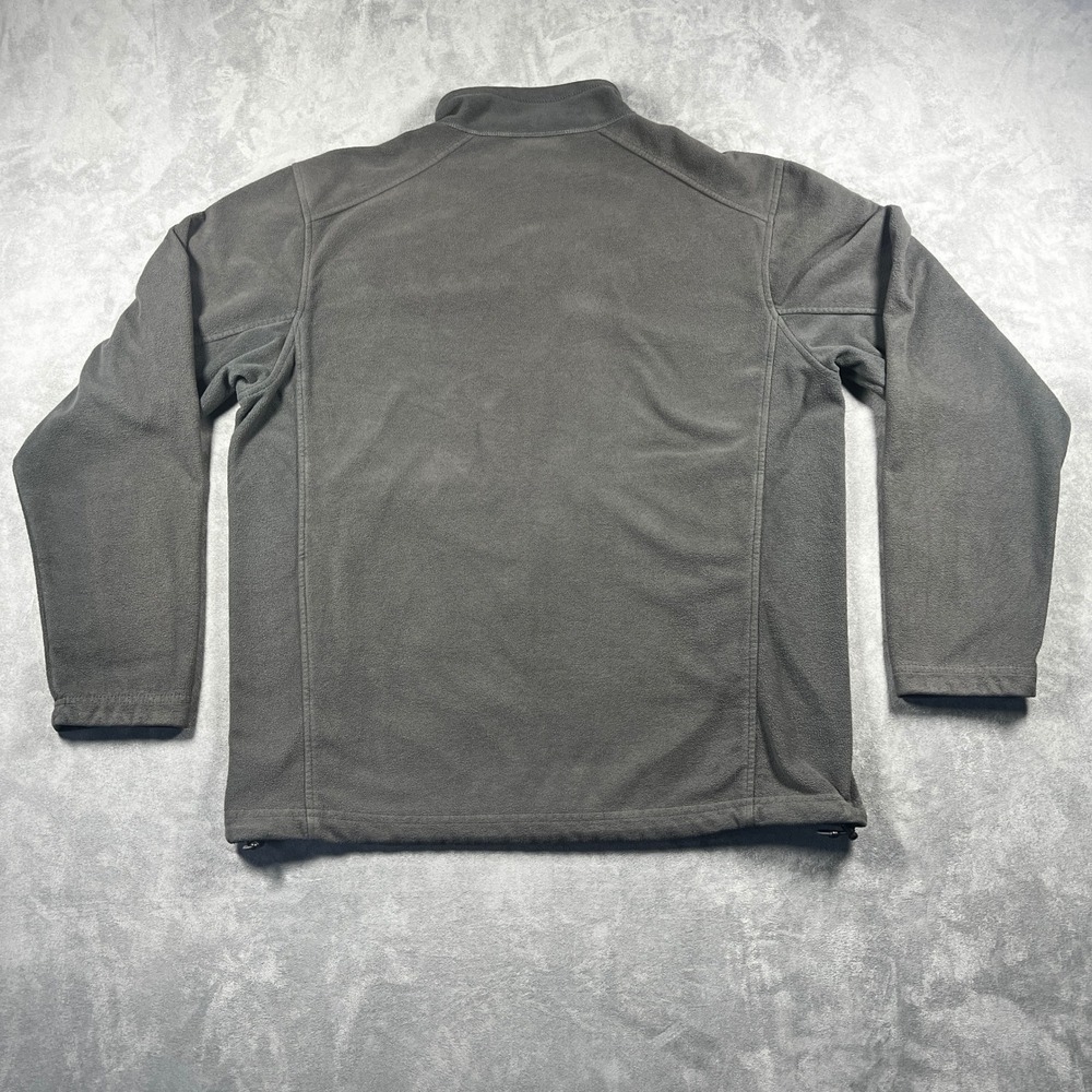 REI Full Zip Fleece Jacket Mens Large Black Long Sleeve Mock Neck Pockets - Picture 4 of 14